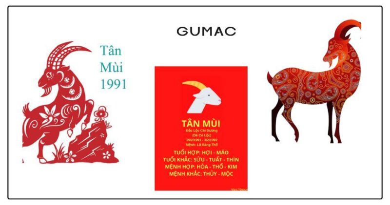 Mau sac hop voi nam Tan Mui 1991 menh Tho mang lai may man va tai loc